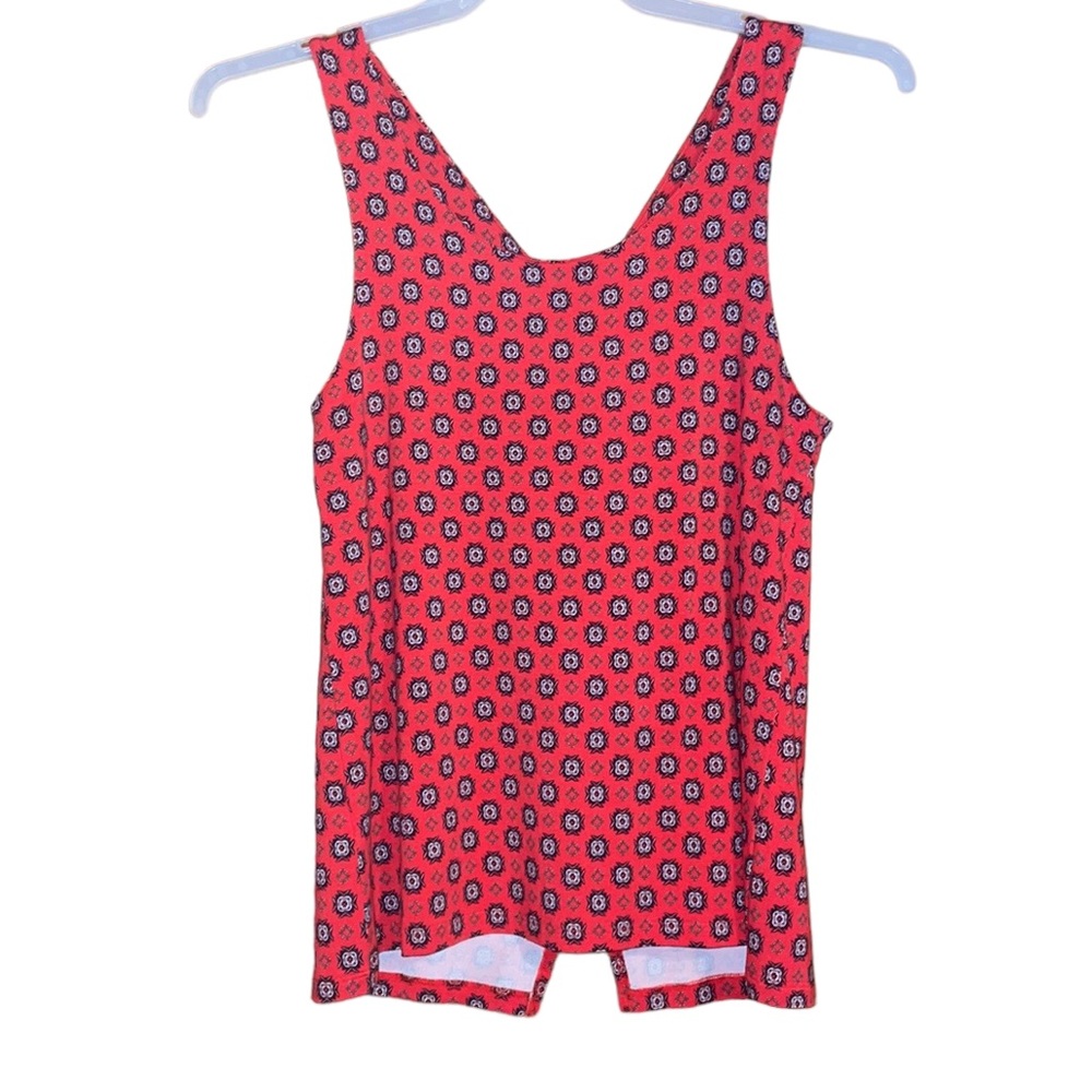 •SURKANA•NWT BOUQITUE BOHO TANGERINE STRAPPY PAISLEY TANK TOP SIZE MEDIUM.